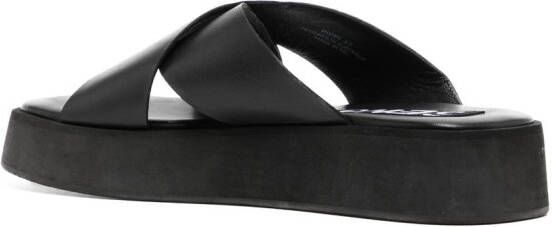 Senso Pippi I crossover platform sandals Black