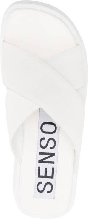 Senso Pippi II crossover platform sandals White