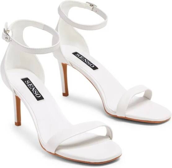 Senso Quelle I 80mm leather sandals White