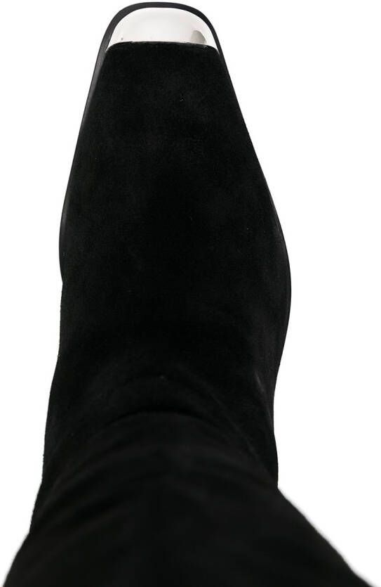 Senso Rayana contrast-toe boots Black