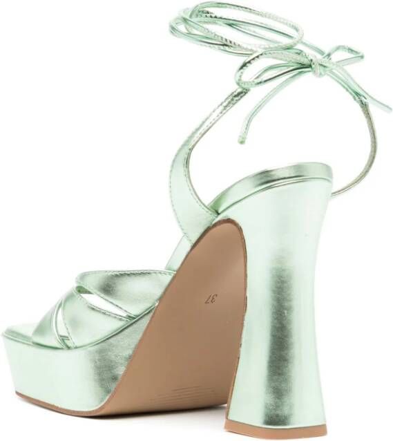 Senso Tahlia 135mm leather sandals Green