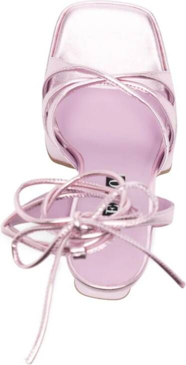 Senso Tahlia 135mm metallic-leather sandals Pink
