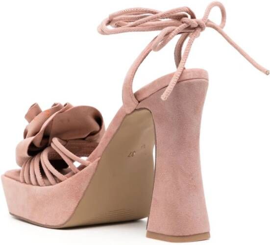 Senso Taya 135mm suede sandals Pink