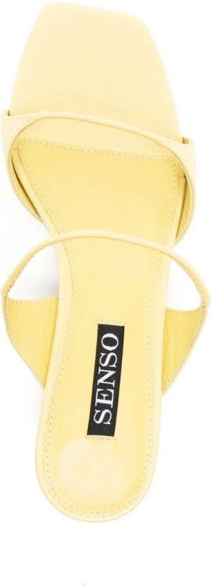 Senso Taylah 40mm leather sandals Yellow