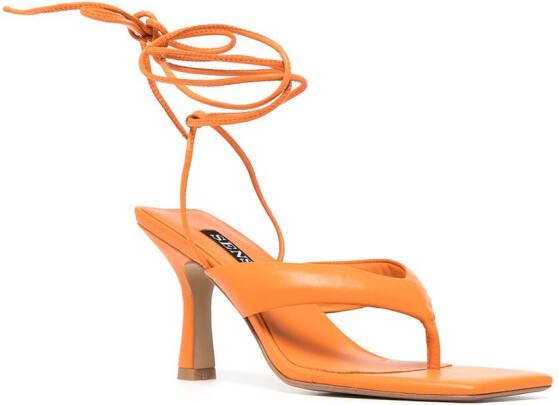 Senso Ultima 80mm thong-strap sandals Orange