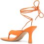 Senso Ultima 80mm thong-strap sandals Orange - Thumbnail 3