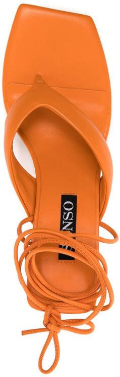 Senso Ultima 80mm thong-strap sandals Orange