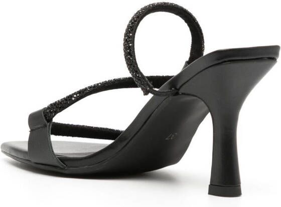 Senso Umee 90mm square-toe sandals Black