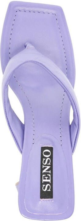 Senso Vale square-toe 85mm sandals Purple