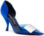 Sergio Rossi 100mm buckle-detail heeled pumps Blue - Thumbnail 2