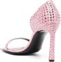 Sergio Rossi 100mm studded leather sandals Pink - Thumbnail 3