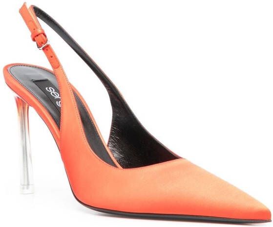 Sergio Rossi 110mm heeled pumps Orange