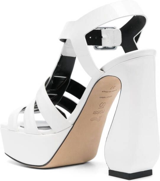 Sergio Rossi 130mm leather sandals White