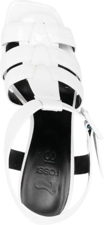 Sergio Rossi 130mm leather sandals White