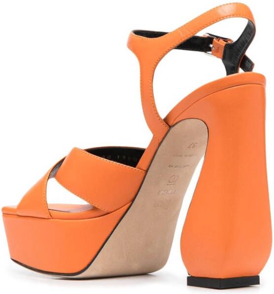 Sergio Rossi 135mm open-toe sandals Orange