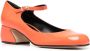 Sergio Rossi 45mm block-heel pumps Orange - Thumbnail 2