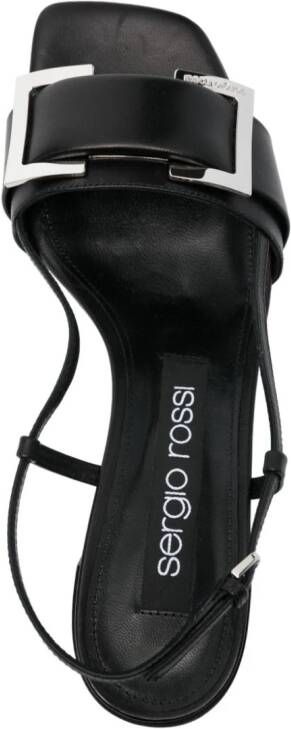 Sergio Rossi 50mm buckle sandals Black