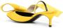 Sergio Rossi 60mm oversize-bow leather mules Yellow - Thumbnail 3