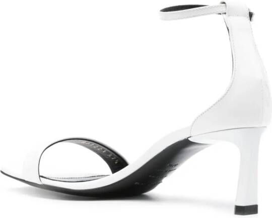 Sergio Rossi 70mm patent leather sandals White