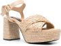 Sergio Rossi 80mm woven-detail sandals Neutrals - Thumbnail 2