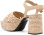 Sergio Rossi 80mm woven-detail sandals Neutrals - Thumbnail 3