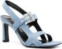 Sergio Rossi 90mm denim sandals Blue - Thumbnail 2