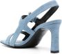 Sergio Rossi 90mm denim sandals Blue - Thumbnail 3