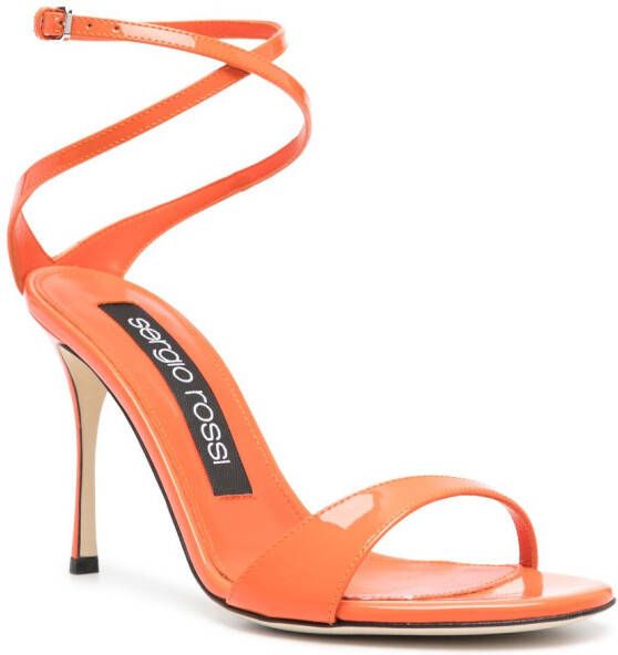 Sergio Rossi 95mm open-toe sandals Orange
