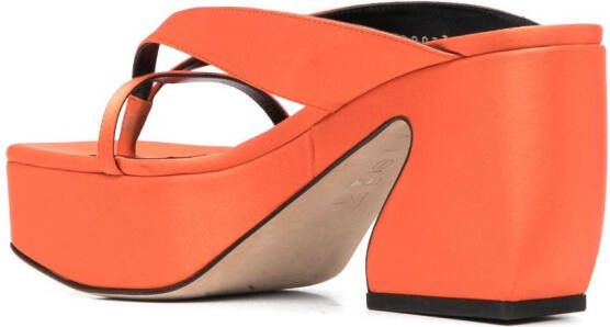 Sergio Rossi 95mm open-toe sandals Orange