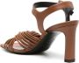 Sergio Rossi Akida 80mm twisted sandals Brown - Thumbnail 2