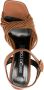 Sergio Rossi Akida 80mm twisted sandals Brown - Thumbnail 3