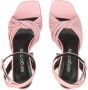 Sergio Rossi Akida leather platform sandals Pink - Thumbnail 4