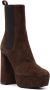 Sergio Rossi Alicia 85mm platform suede boots Brown - Thumbnail 2