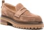 Sergio Rossi almond-toe suede loafers Neutrals - Thumbnail 2