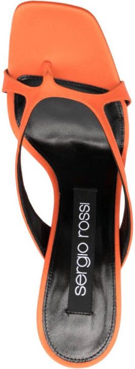 Sergio Rossi Aracne 95mm slip-on sandals Orange