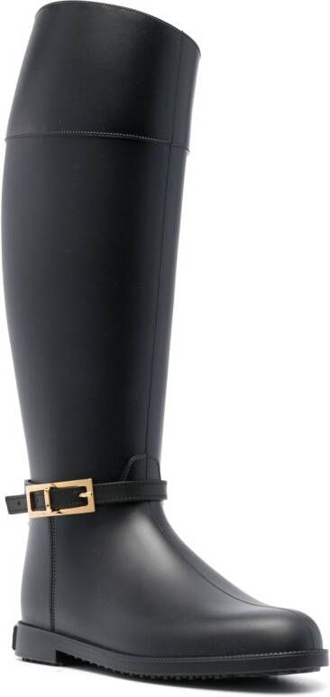 Sergio Rossi buckle-detail boots Black