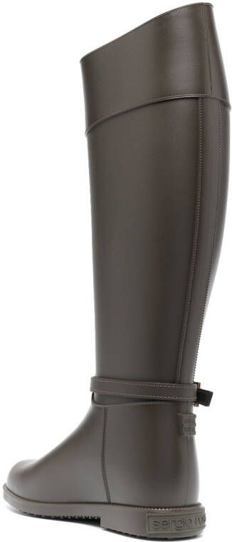 Sergio Rossi buckle-detail boots Green