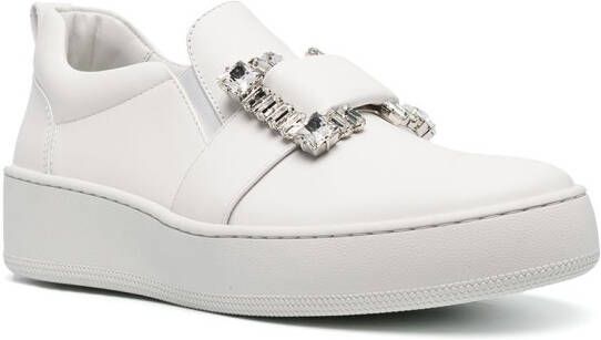 Sergio Rossi buckle-detail sneakers White