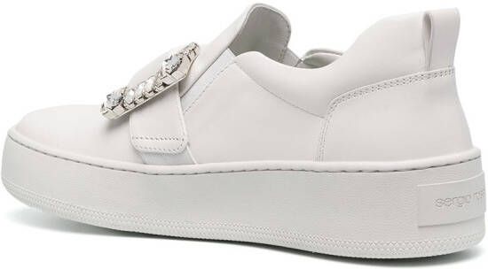 Sergio Rossi buckle-detail sneakers White
