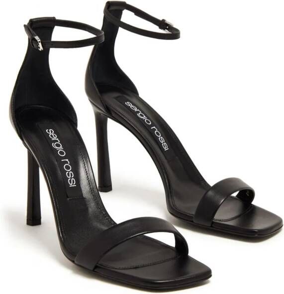 Sergio Rossi buckle-fastening leather sandals Black