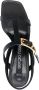Sergio Rossi buckled T-bar leather sandals Black - Thumbnail 4