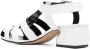 Sergio Rossi closed-toe leather sandals White - Thumbnail 3
