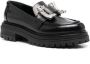 Sergio Rossi crystal embellished chunky-sole loafers Black - Thumbnail 2