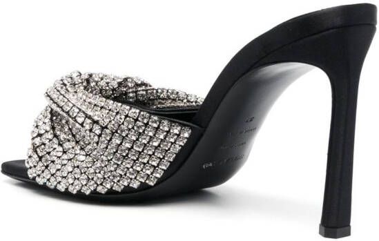 Sergio Rossi Evangelie 95mm crystal-embellished sandals Black