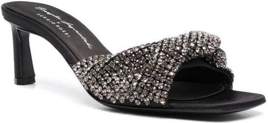 Sergio Rossi crystal-embellished sandals Black