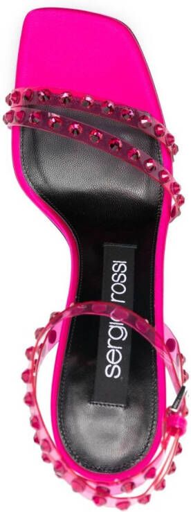 Sergio Rossi crystal-embellished sandals Pink