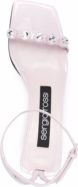 Sergio Rossi SR1 60mm crystal-embellished sandals Pink