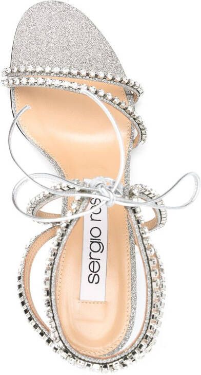 Sergio Rossi crystal embellished sandals Silver