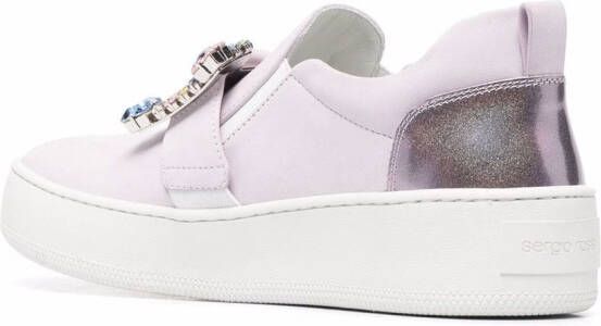 Sergio Rossi crystal-embellished sneakers Pink