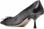 Sergio Rossi crystal-embellished square-toe pumps Black - Thumbnail 3